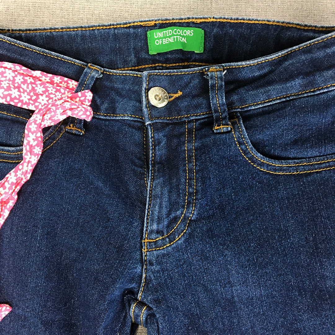 United Colors Of Benetton Kids Girls Skinny Jeans Youth Size L (W24 x L26)