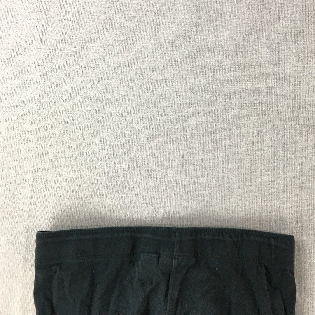 Nike Air Kids Girls Leggings Youth Size M (10 - 12 Years) Black Logo Pants