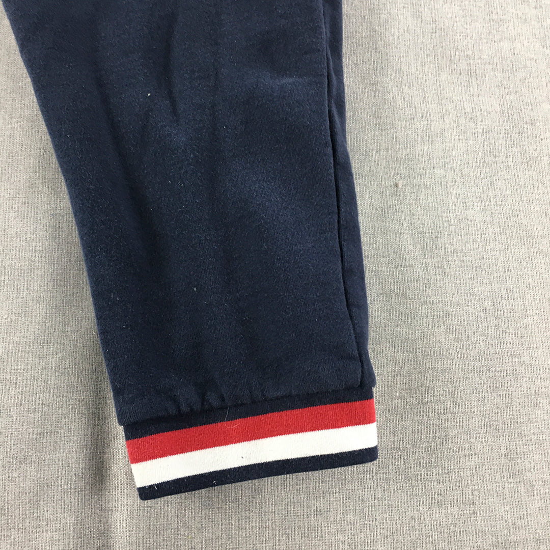 FILA Womens Tracksuit Pants Size 20 Navy Blue Logo Drawstring Jogger