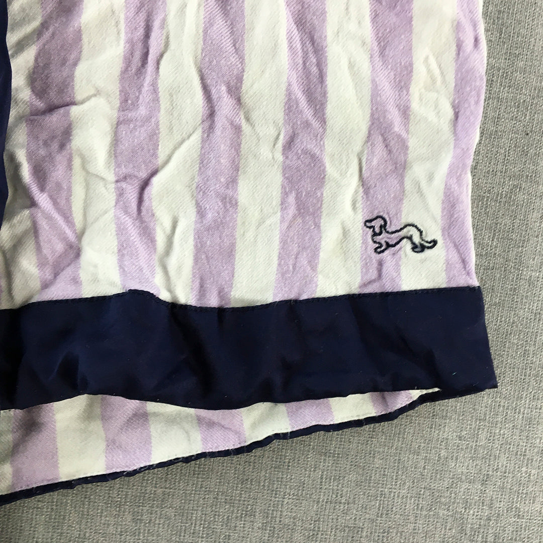 Peter Alexander Womens Sleep Shorts Size XL Purple Striped Pajama