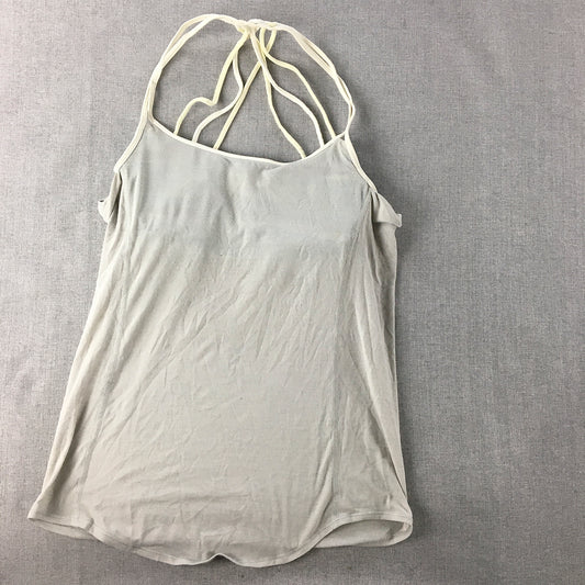 Lululemon Womens Tank Top Size 4 Grey Sleeveless Singlet Shirt