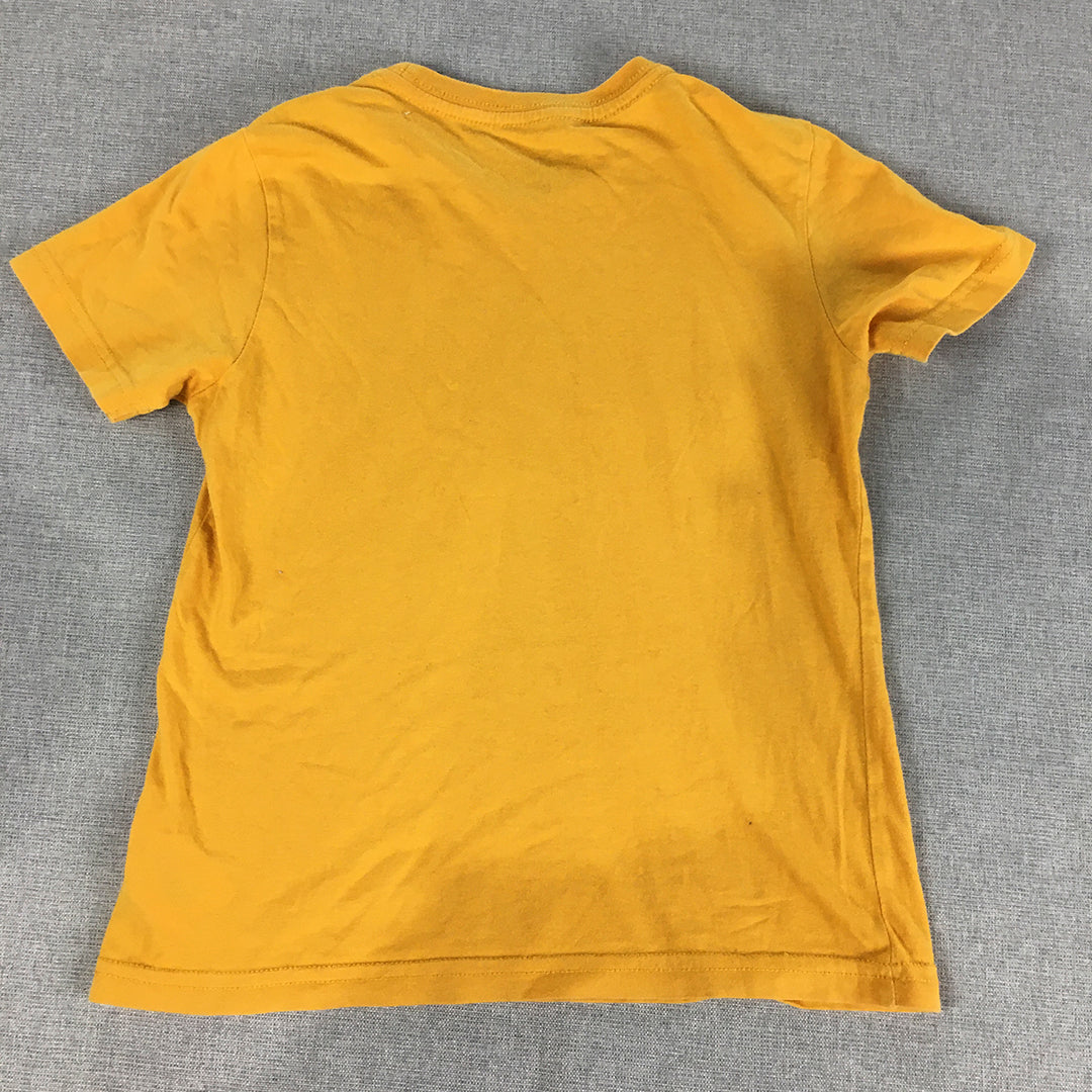 U.S. Polo Assn. Kids Boys T-Shirt Youth Size S (8 - 10 Years) Yellow Big Logo