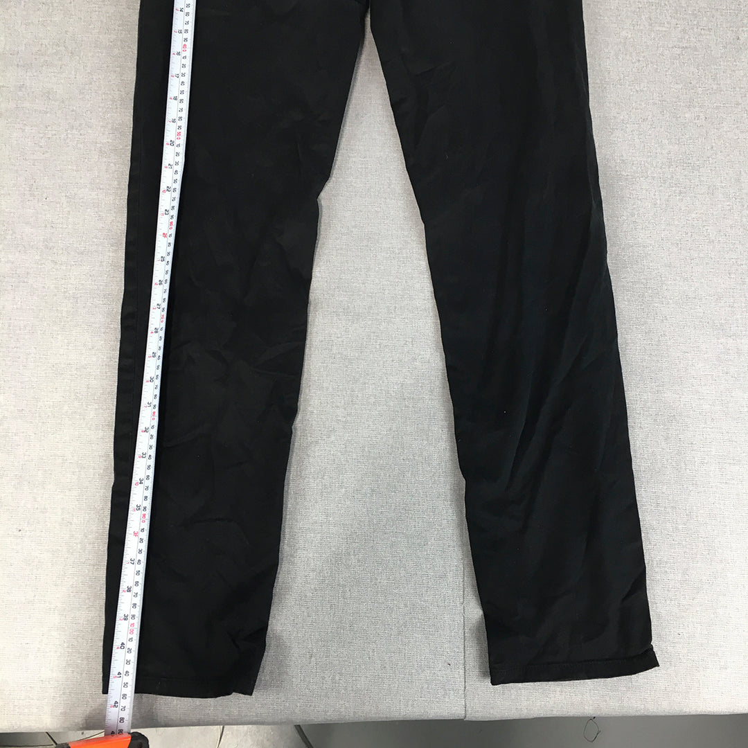 French Connection Mens Chino Pants Size 30 (W30 x L30) Black Straight