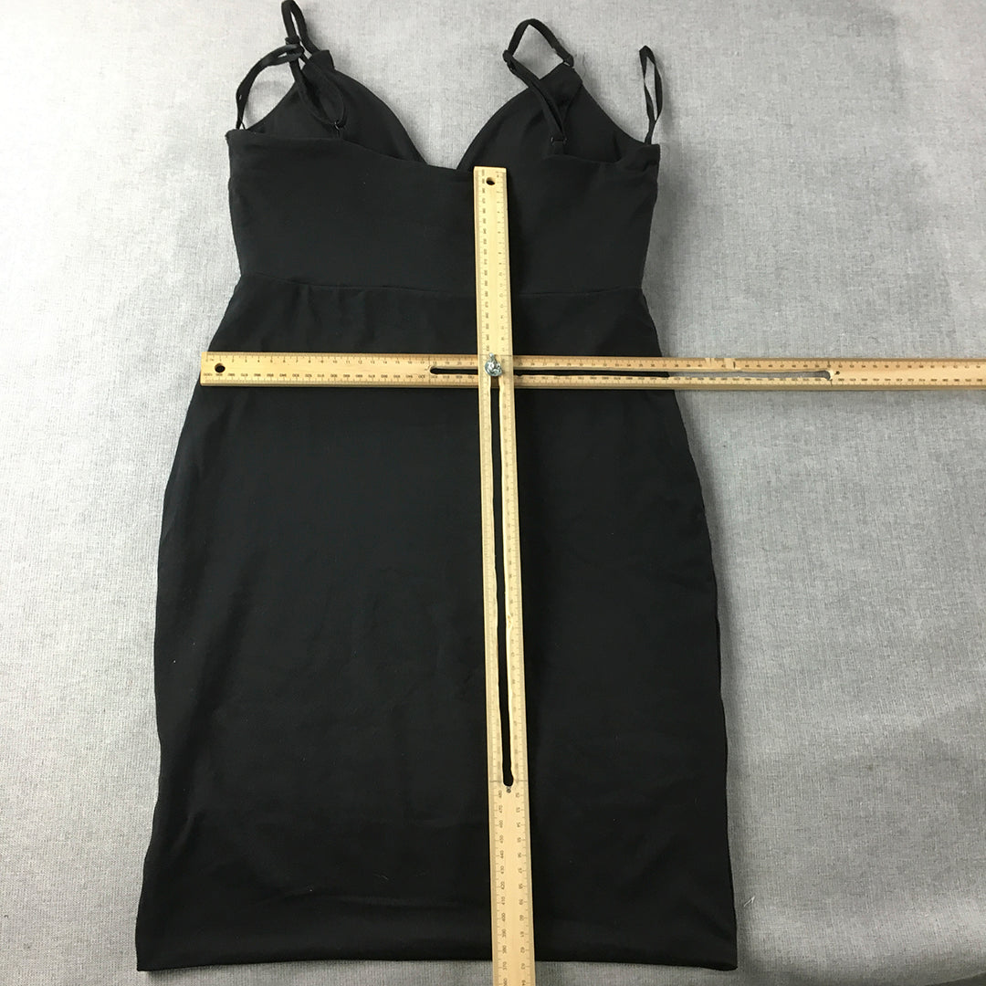 Ava & Ever Womens Mini Dress Size 12 Black Stretch Bodycon Sleeveless