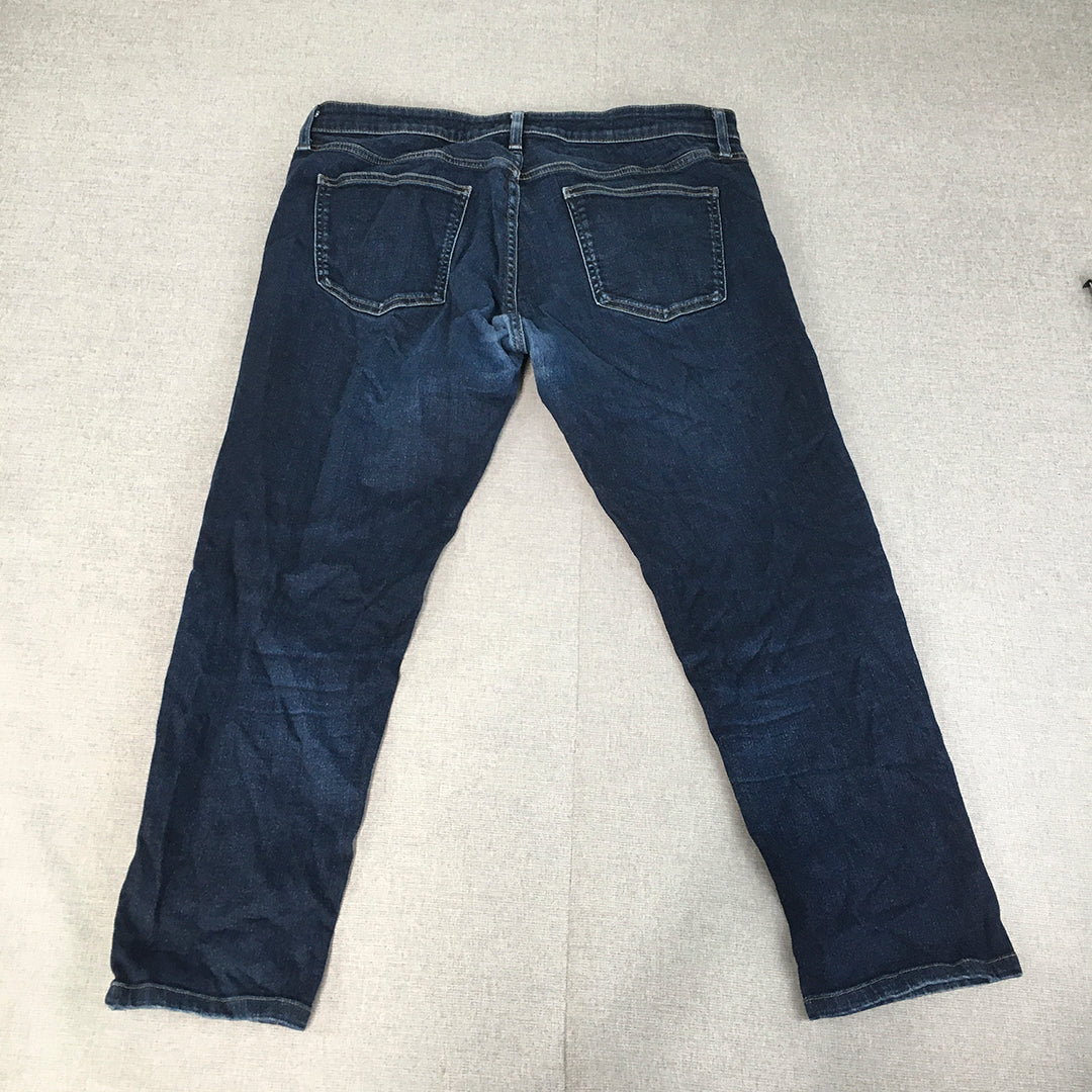 Uniqlo Womens Jeans Size 36 Blue Dark Wash Skinny Stretch Denim