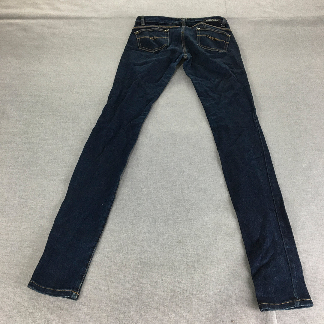 Charlie Brown Clinton Charlie Booty Huggers Womens Skinny Jeans Size 8 Dark Wash