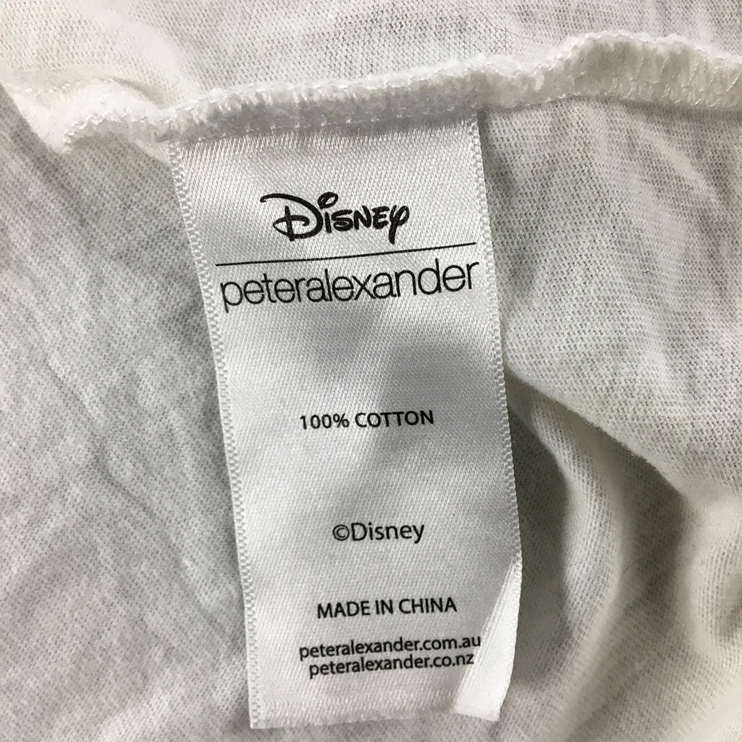 Peter Alexander x Disney Mickey Mouse Womens Sleep Shirt Size L White Pajama