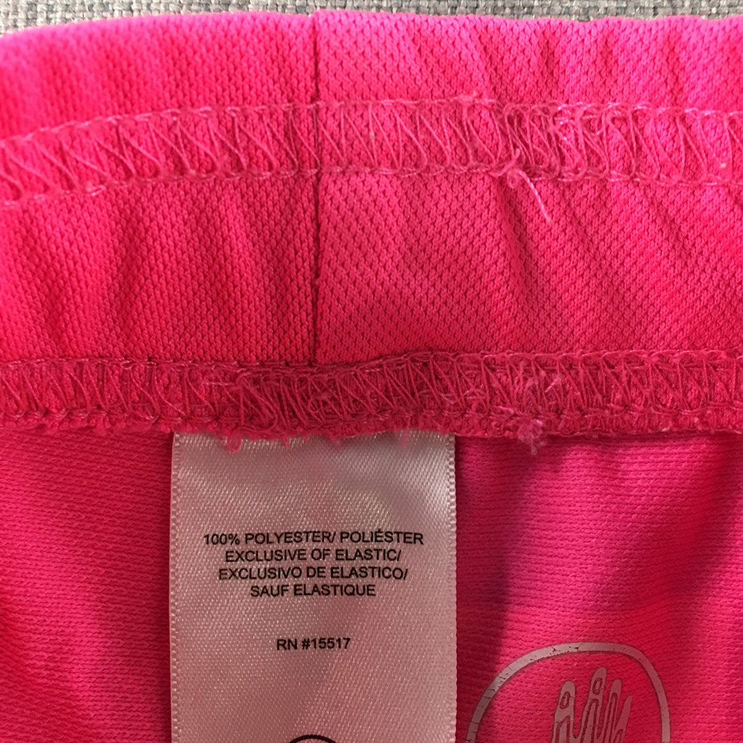 Body Glove Kids Girls Shorts Size 10 Hot Pink Elastic Waist Athletic Running