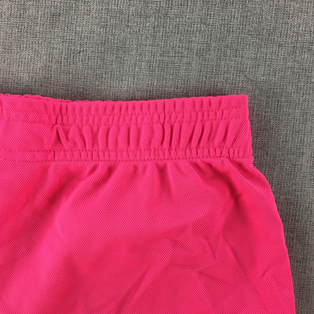 Body Glove Kids Girls Shorts Size 10 Hot Pink Elastic Waist Athletic Running