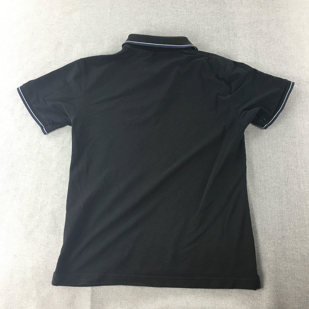 Uniqlo Mens Polo Shirt Size XS Black Collared Short Sleeve Rugby