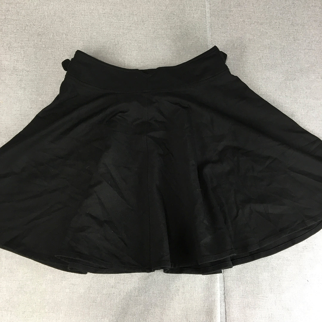 Jigsaw Womens Mini Skirt Size 12 Black A-Line Pleated