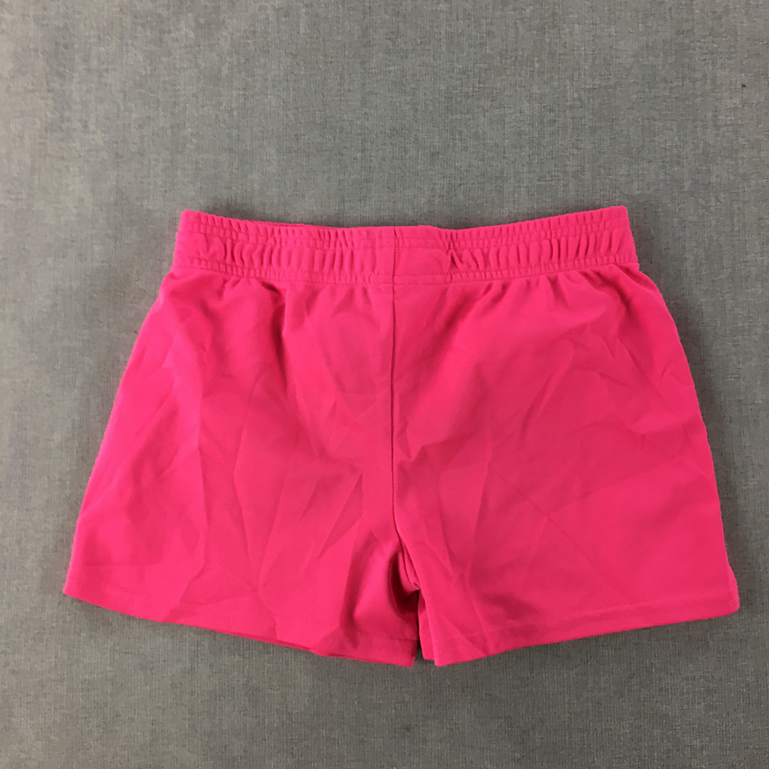 Body Glove Kids Girls Shorts Size 10 Hot Pink Elastic Waist Athletic Running