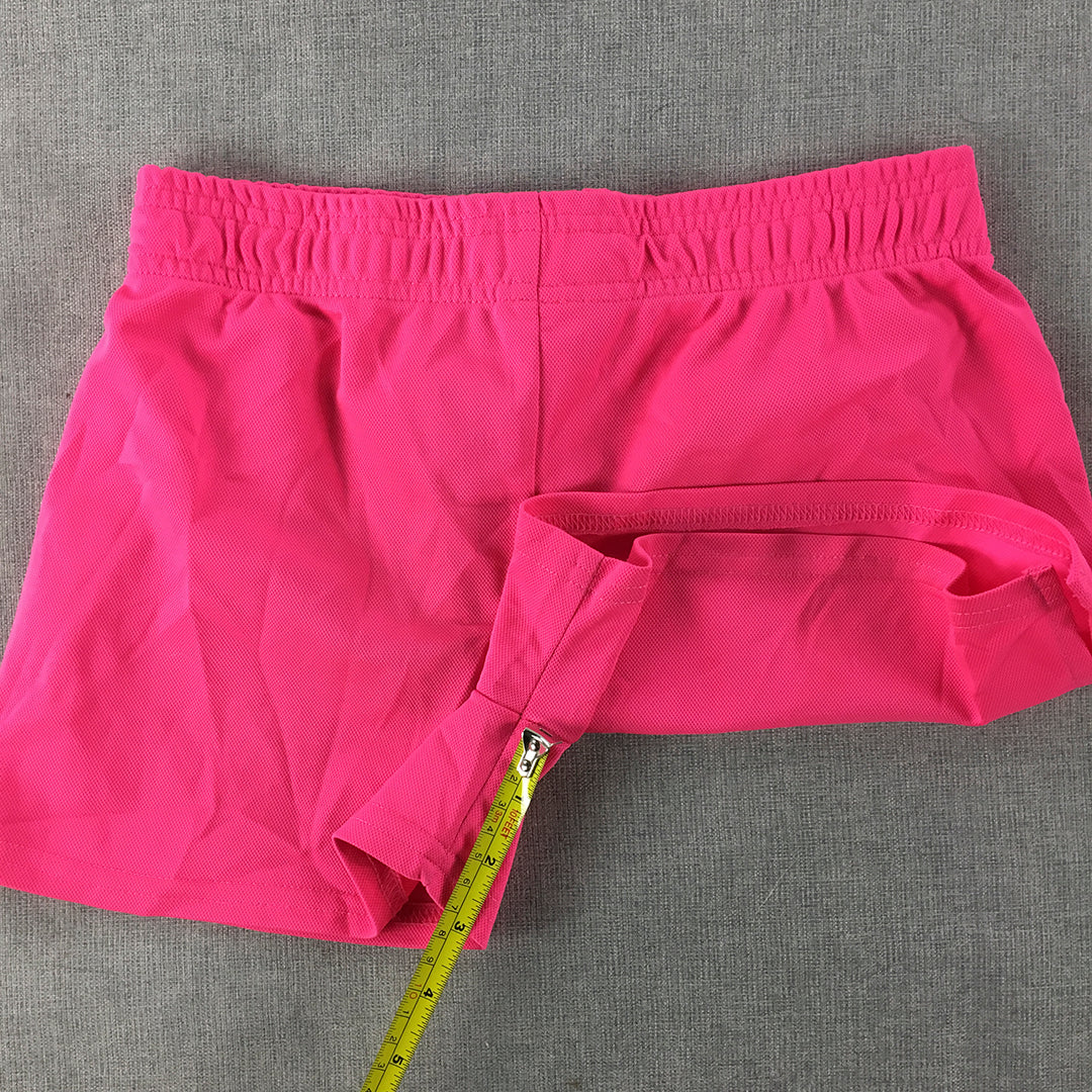 Body Glove Kids Girls Shorts Size 10 Hot Pink Elastic Waist Athletic Running