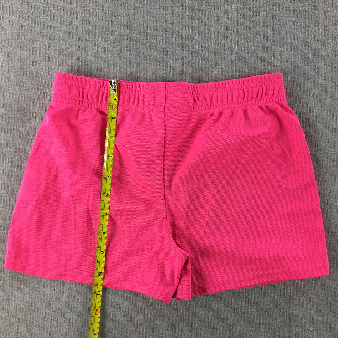 Body Glove Kids Girls Shorts Size 10 Hot Pink Elastic Waist Athletic Running