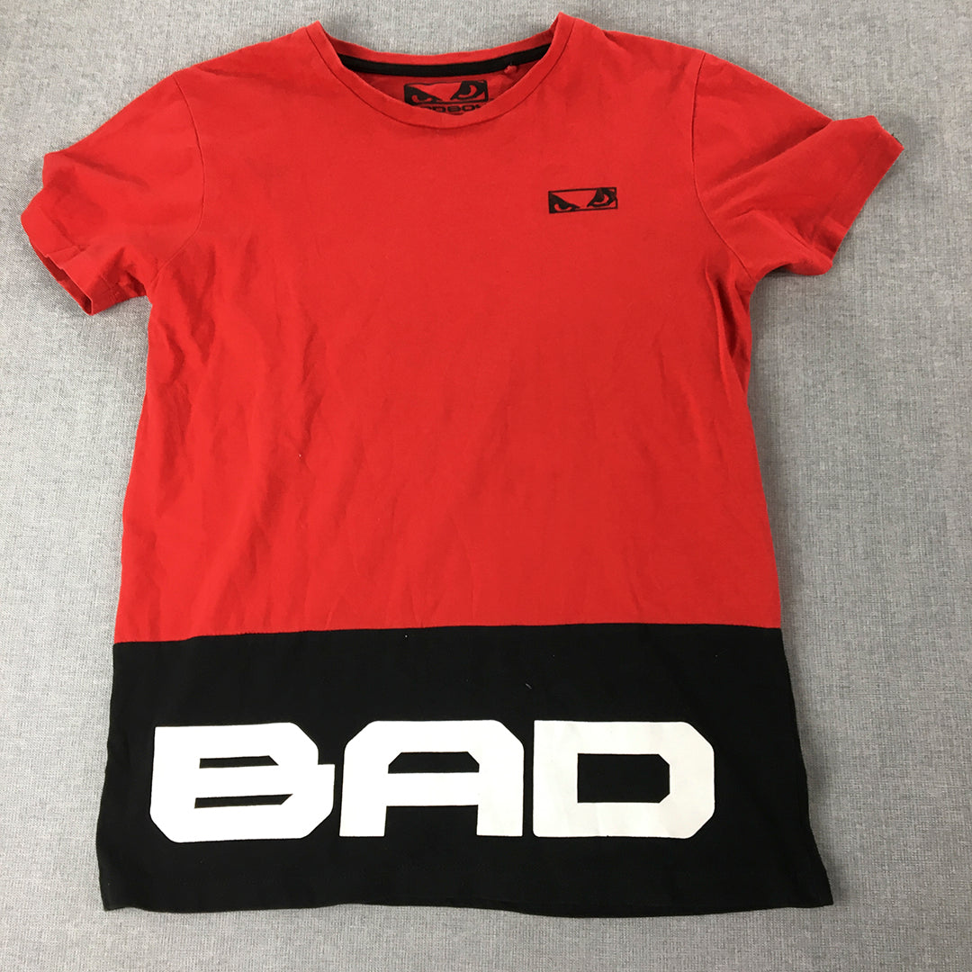 Bad Boy Kids T-Shirt Size 12 Red Logo Short Sleeve Top