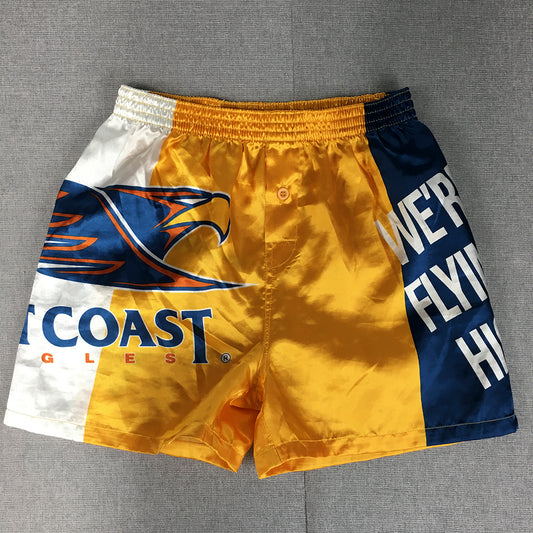 West Coast Eagles Kids Boys Sleep Shorts Size 10 AFL Football Pajama