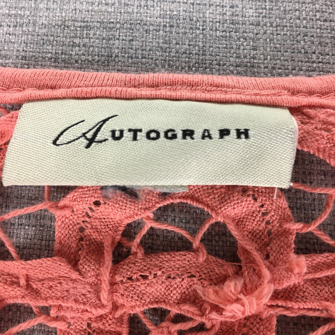 Autograph Womens T-Shirt Size 20 Pink Short Sleeve Top