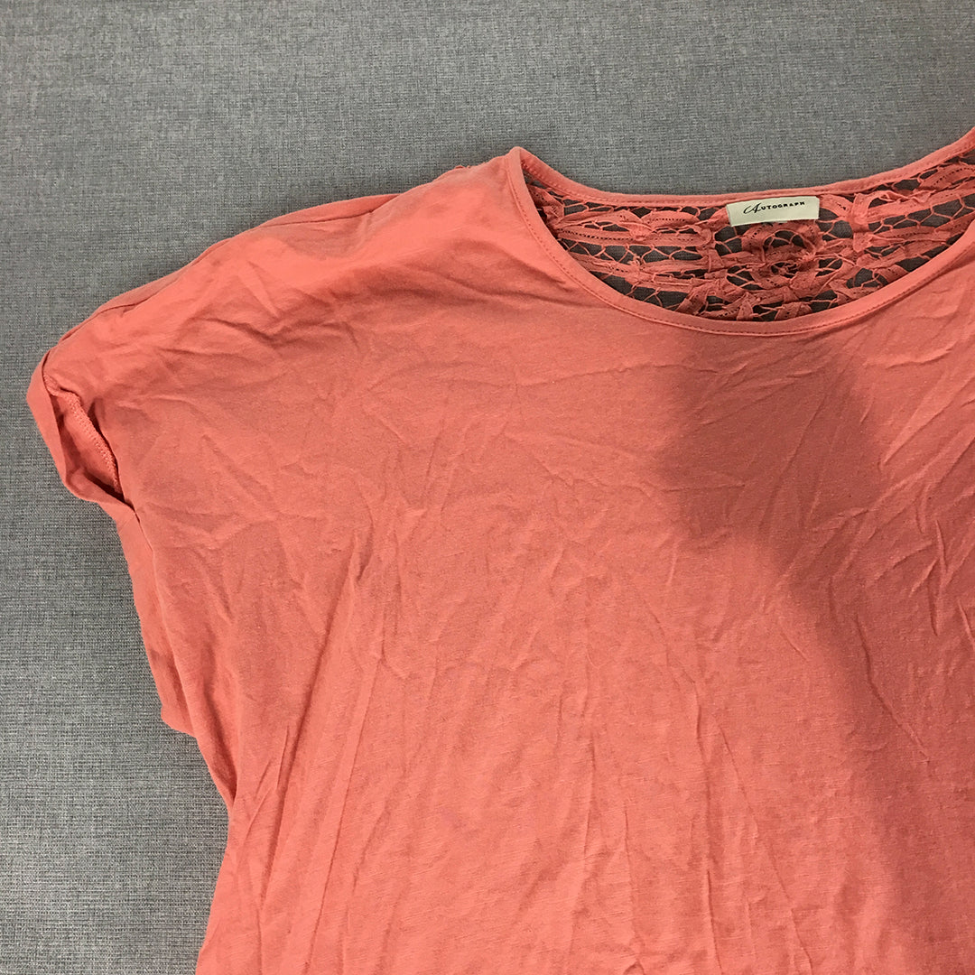 Autograph Womens T-Shirt Size 20 Pink Short Sleeve Top