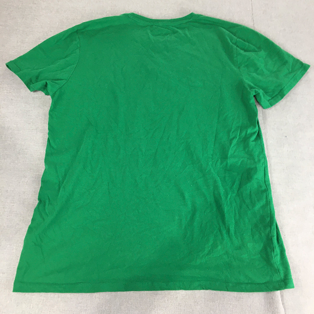 Star Wars T-Shirt Adult Size XL Green Christmas Carols Short Sleeve Tee