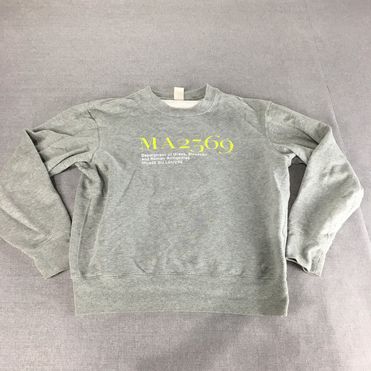 Uniqlo UT x Musee Du Louvre Sweater Size S Peter Saville Grey Art Jumper