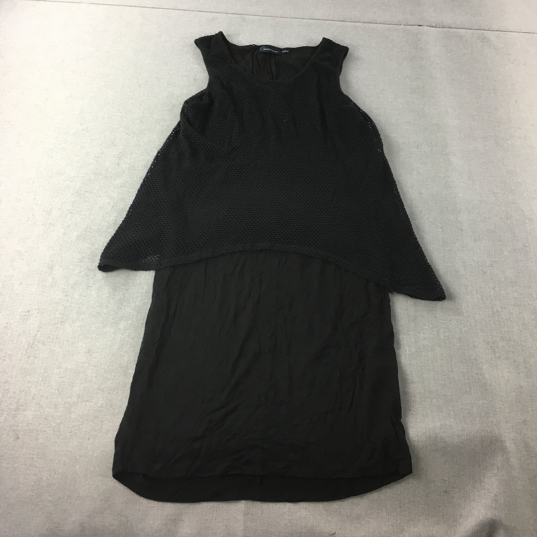 Gordon Smith Womens Dress Size L Black Sleevelesss Midi