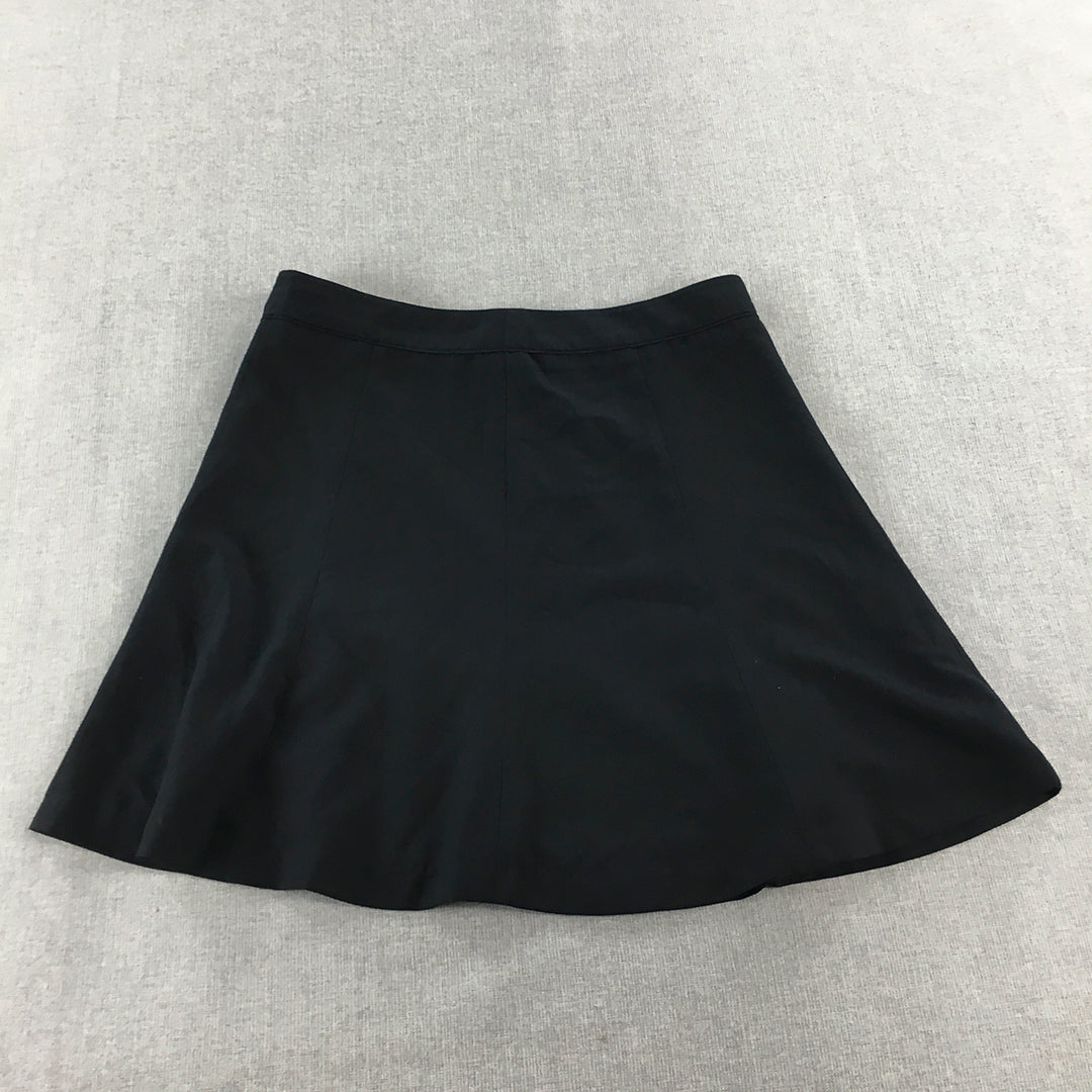 2ME Womens A-Line Mini Skirt Size 27 Black