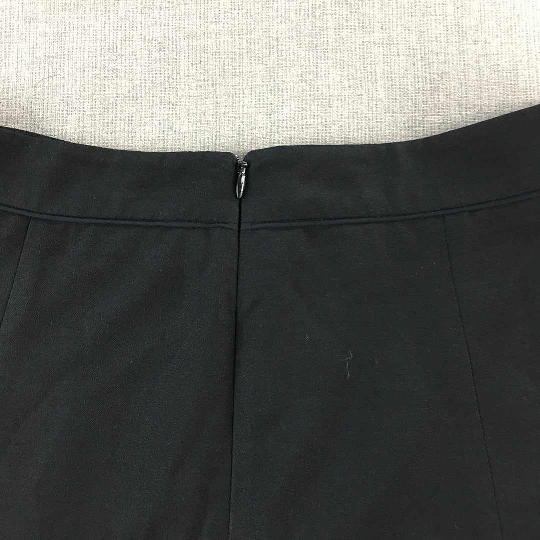 2ME Womens A-Line Mini Skirt Size 27 Black