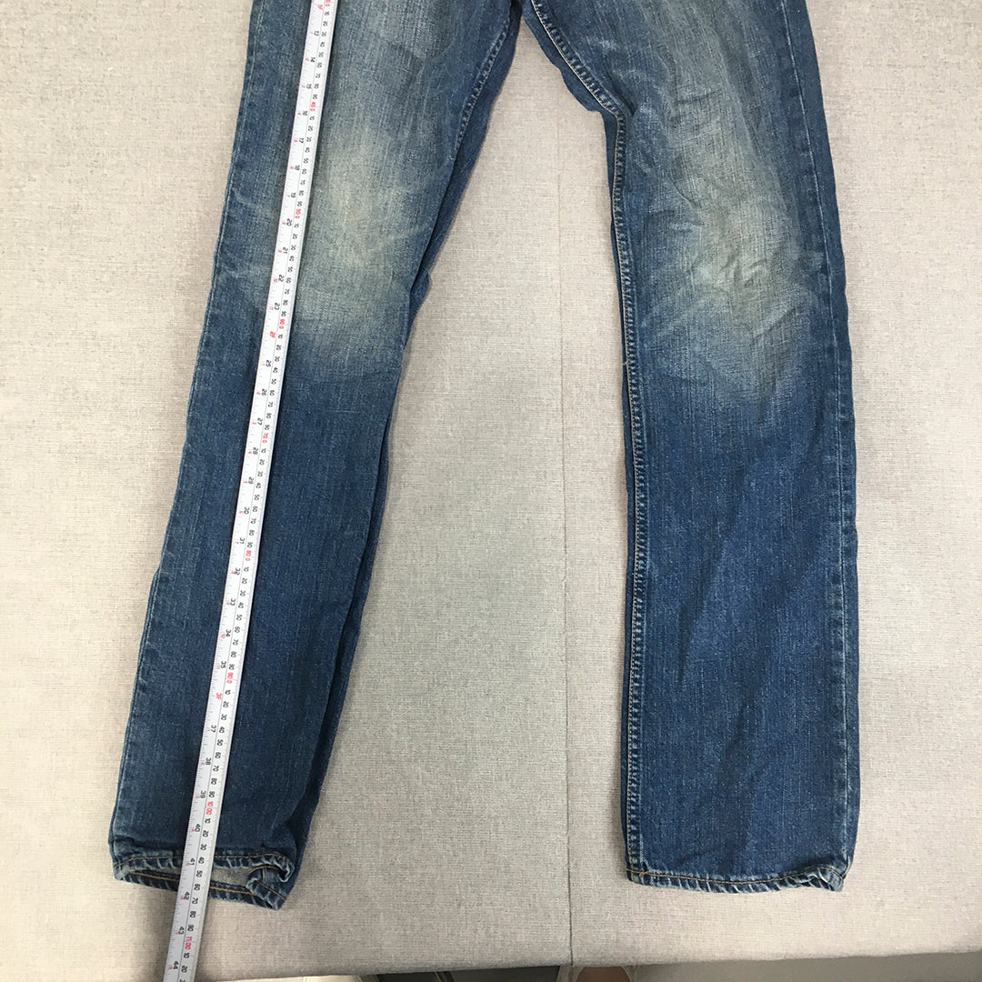 Old Navy Mens Jeans Size 32 Blue Slim Fit Straight Leg Denim