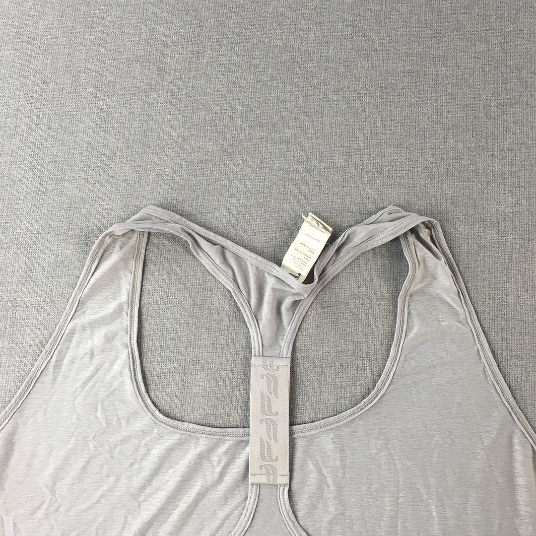 Fabletics Womens Tank Top Size 4XL Grey Sleeveless Activewear Top