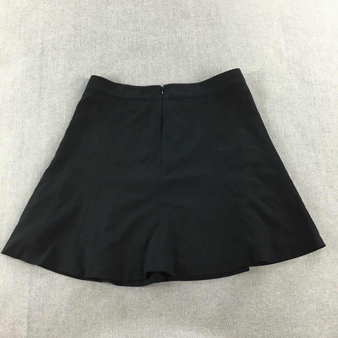 2ME Womens A-Line Mini Skirt Size 27 Black