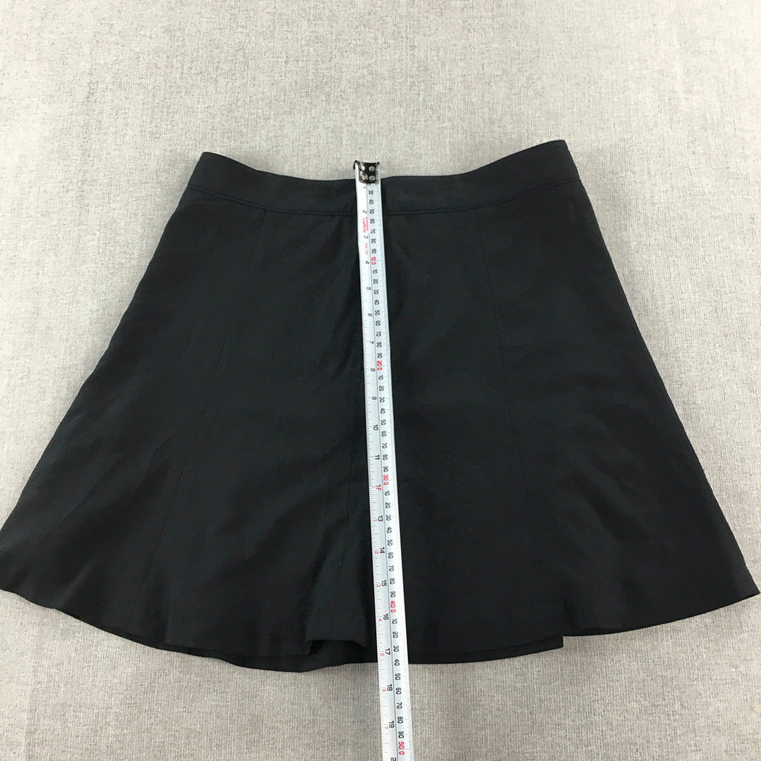 2ME Womens A-Line Mini Skirt Size 27 Black