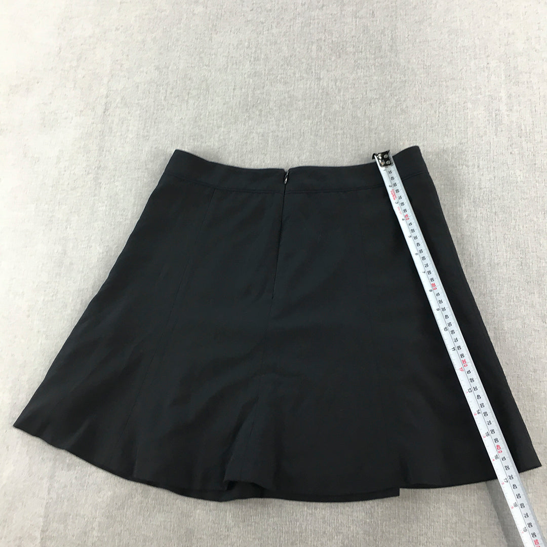 2ME Womens A-Line Mini Skirt Size 27 Black