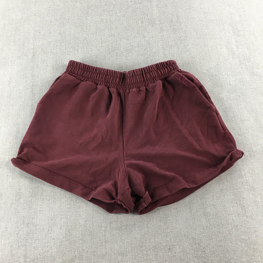 Meshki Womens Shorts Size S Purple Elastic Waist