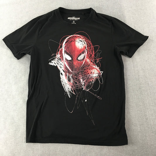 Marvel Spider-Man Far From Home T-Shirt Adult Size S Black Short Sleeve