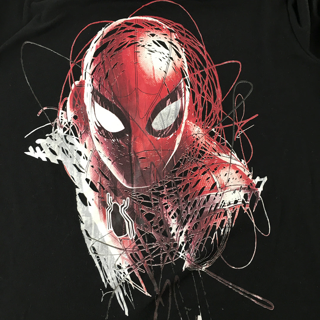 Marvel Spider-Man Far From Home T-Shirt Adult Size S Black Short Sleeve