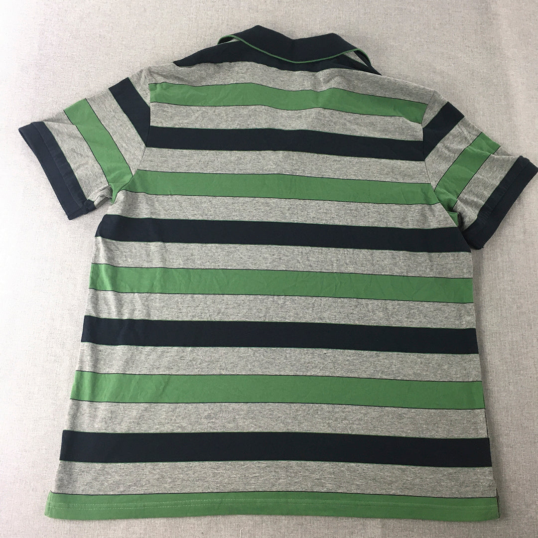 Reserve Mens Polo Shirt Size XL Green Grey Navy Collared Rugby