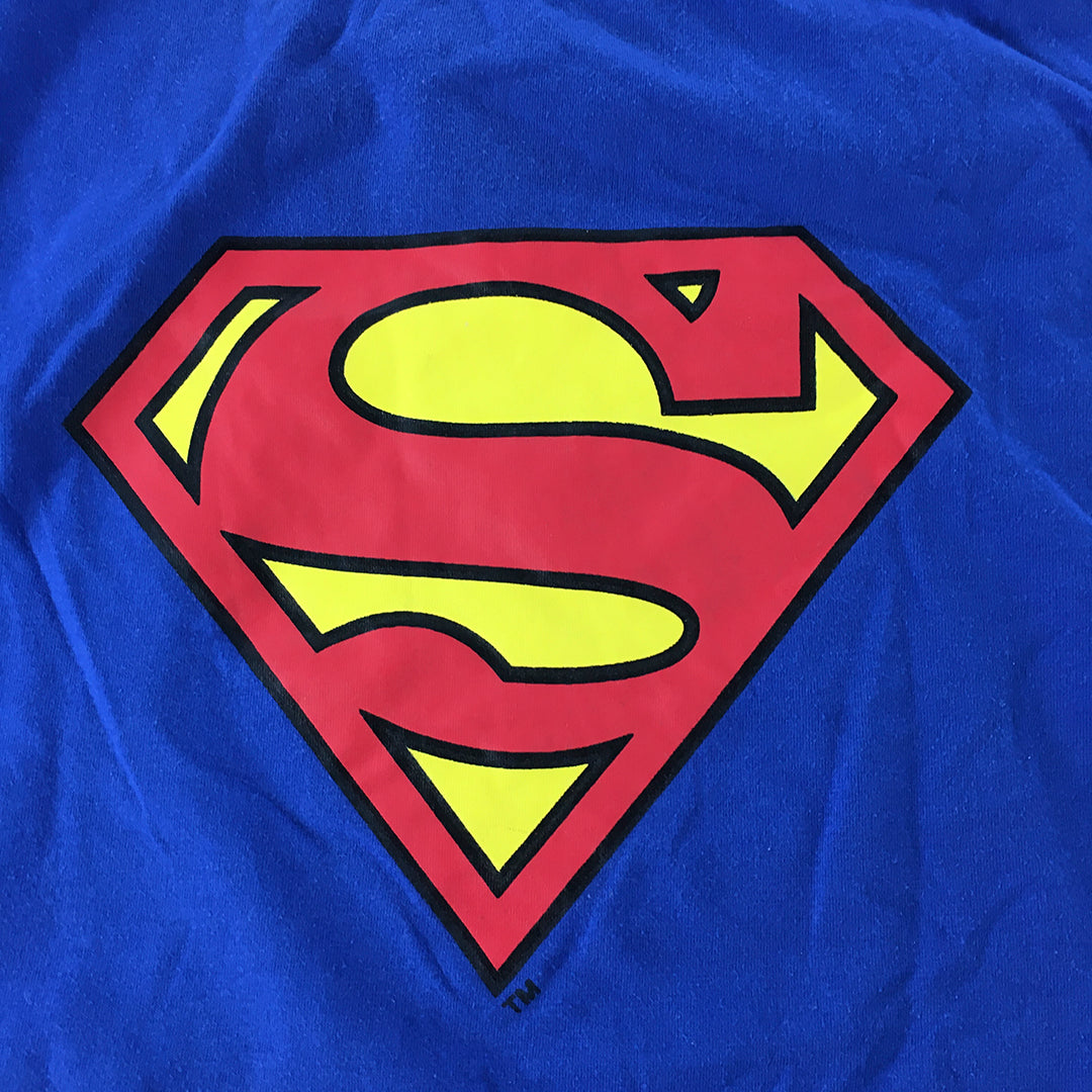 Superman WB Movie World Gold Coast Australia Tank Top Size XL Blue Shirt