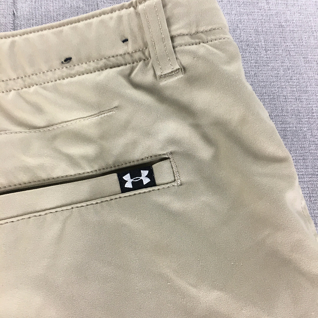 Under Armour Kids Boys Golf Pants Youth Size XL Brown Pockets