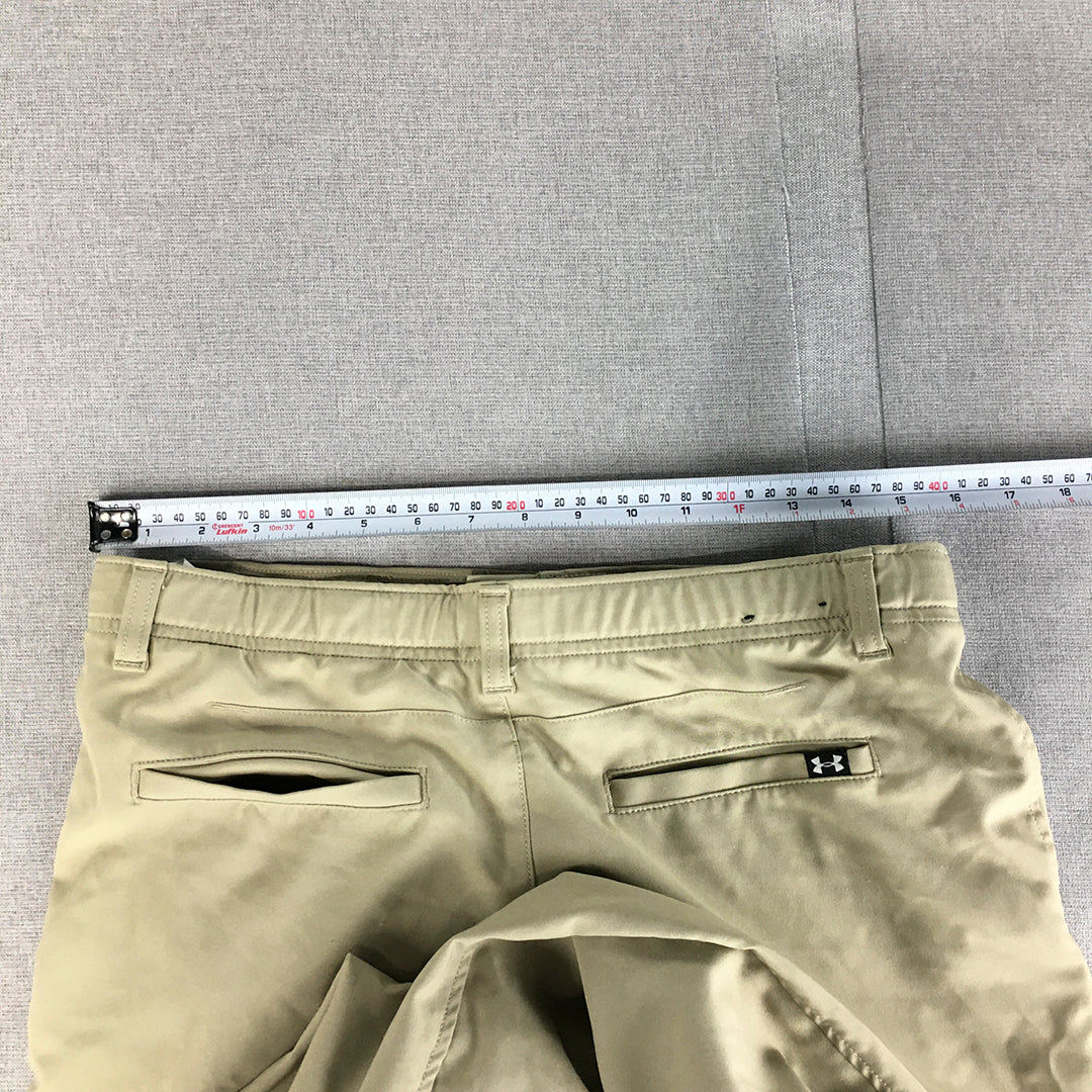 Under Armour Kids Boys Golf Pants Youth Size XL Brown Pockets