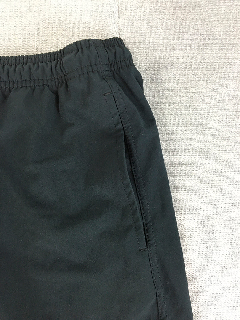 Hurley Mens Shorts Size S Black Elastic Waist Logo Pockets