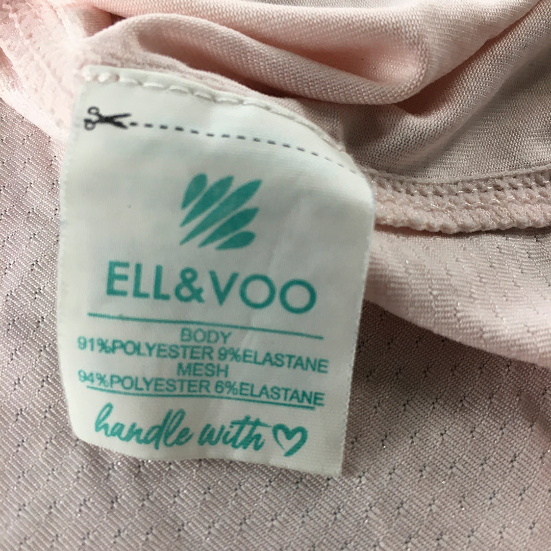 Ell & Voo Womens Tank Top Size M Pink Sleeveless Round Neck Shirt