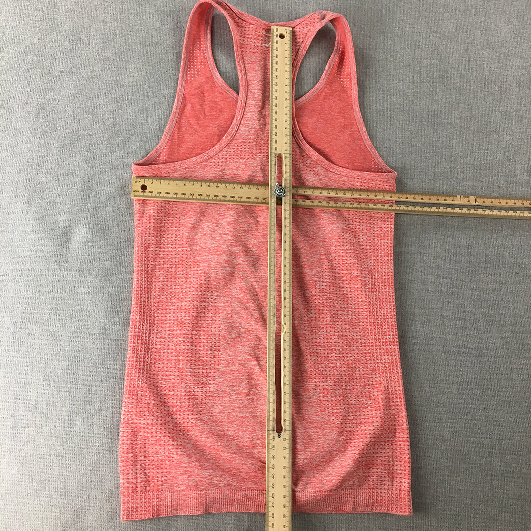 Gymshark Womens Tank Top Size XS Pink Logo Sleeveless Gym Shirt