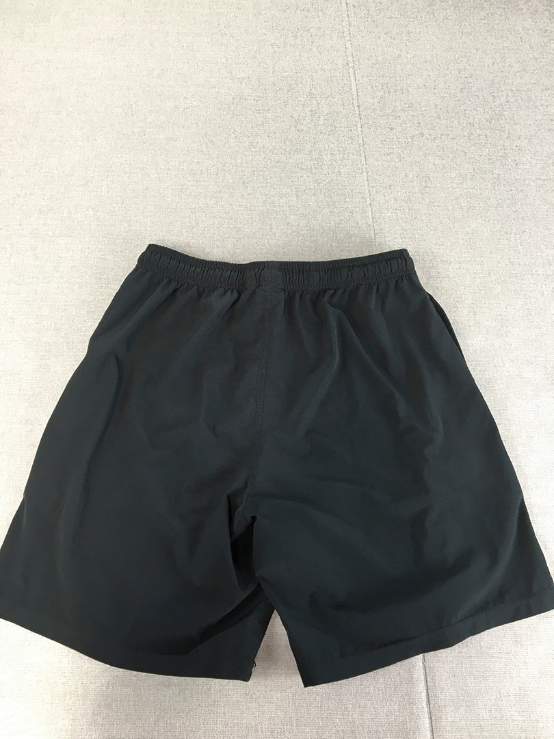 Hurley Mens Shorts Size S Black Elastic Waist Logo Pockets