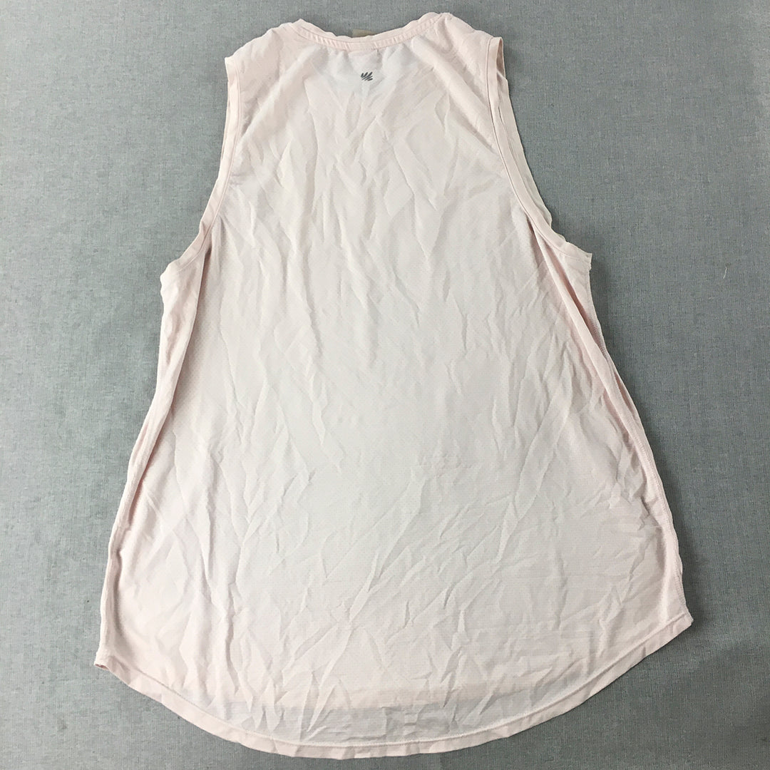 Ell & Voo Womens Tank Top Size M Pink Sleeveless Round Neck Shirt