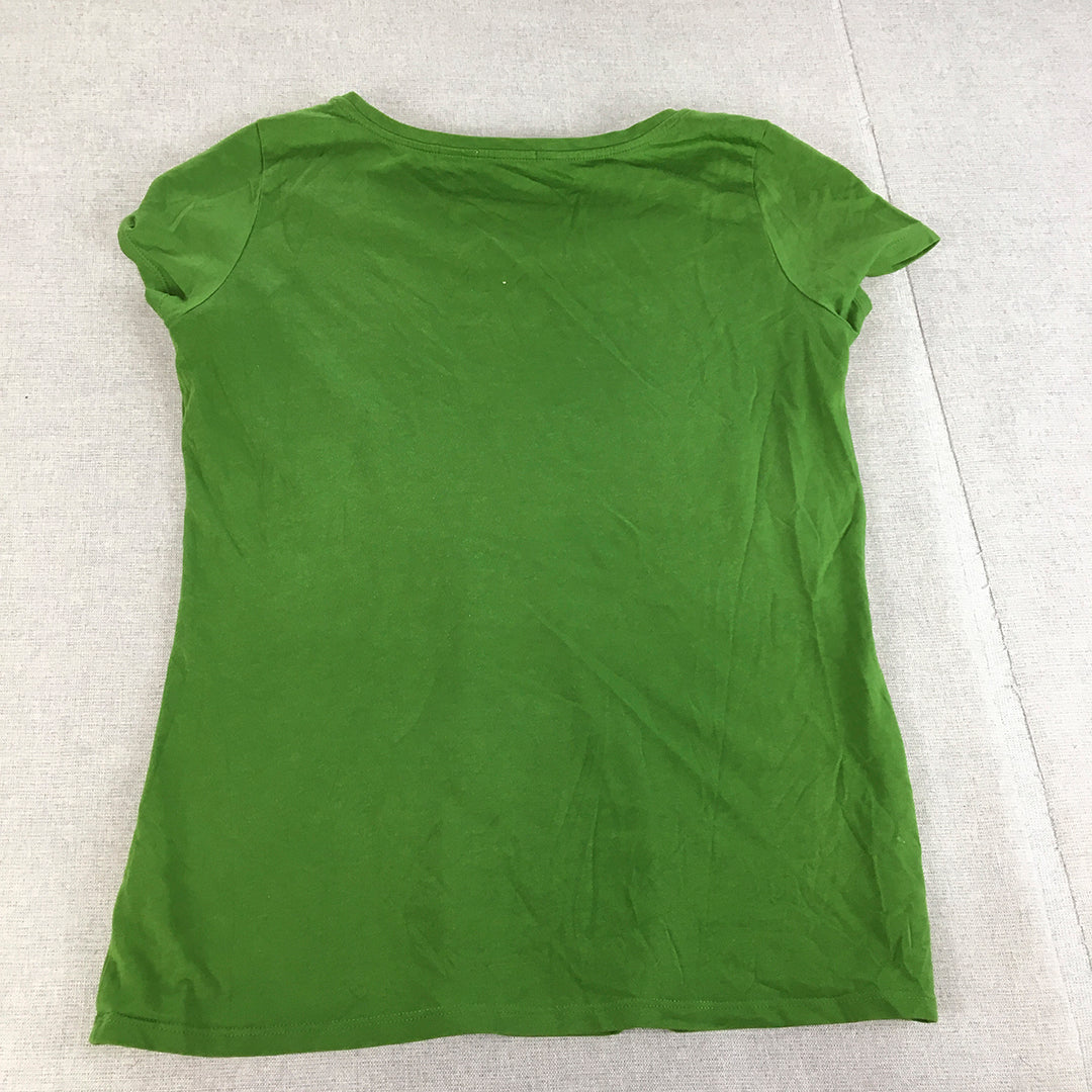 Esprit Womens Top Size S Green Short Sleeve Shirt