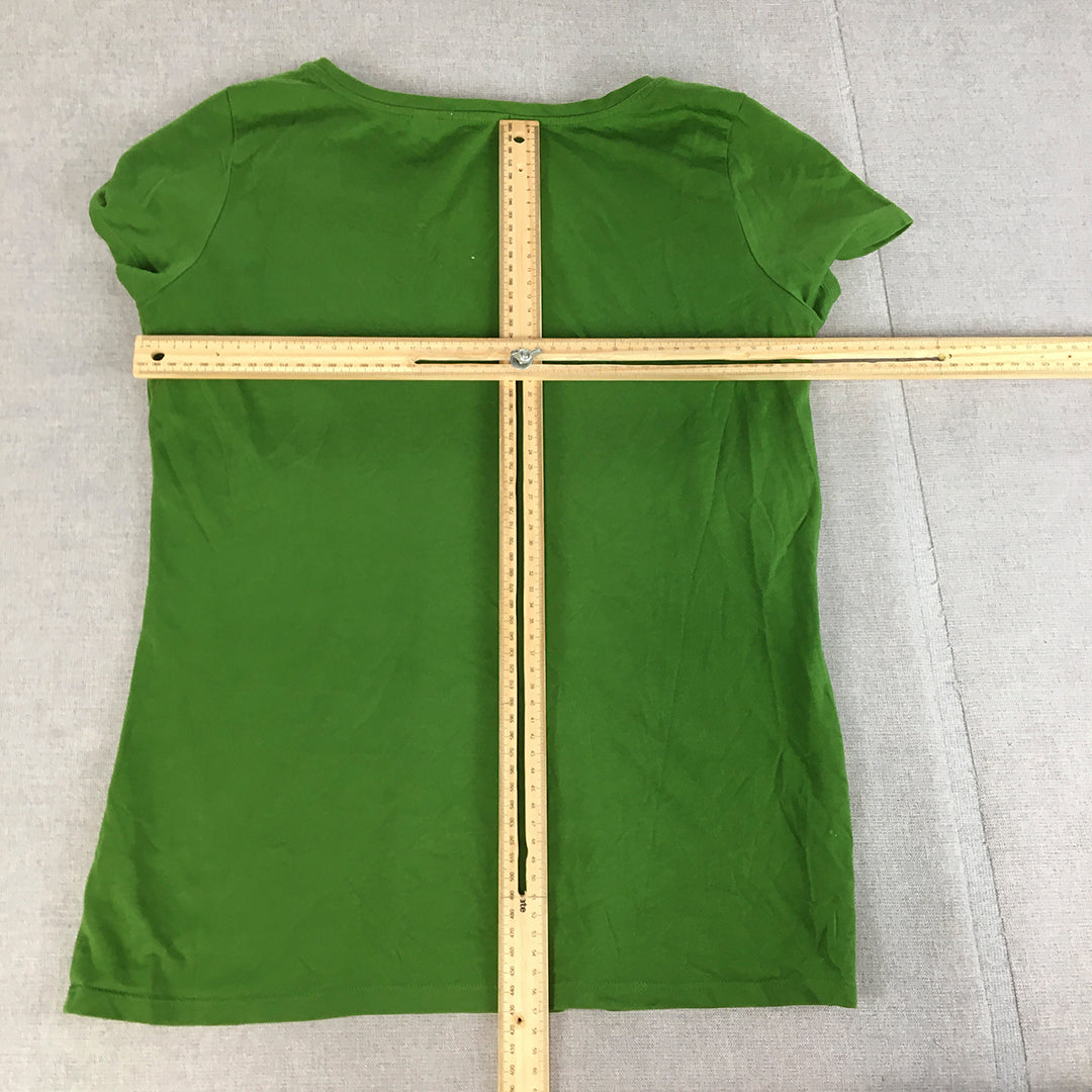 Esprit Womens Top Size S Green Short Sleeve Shirt