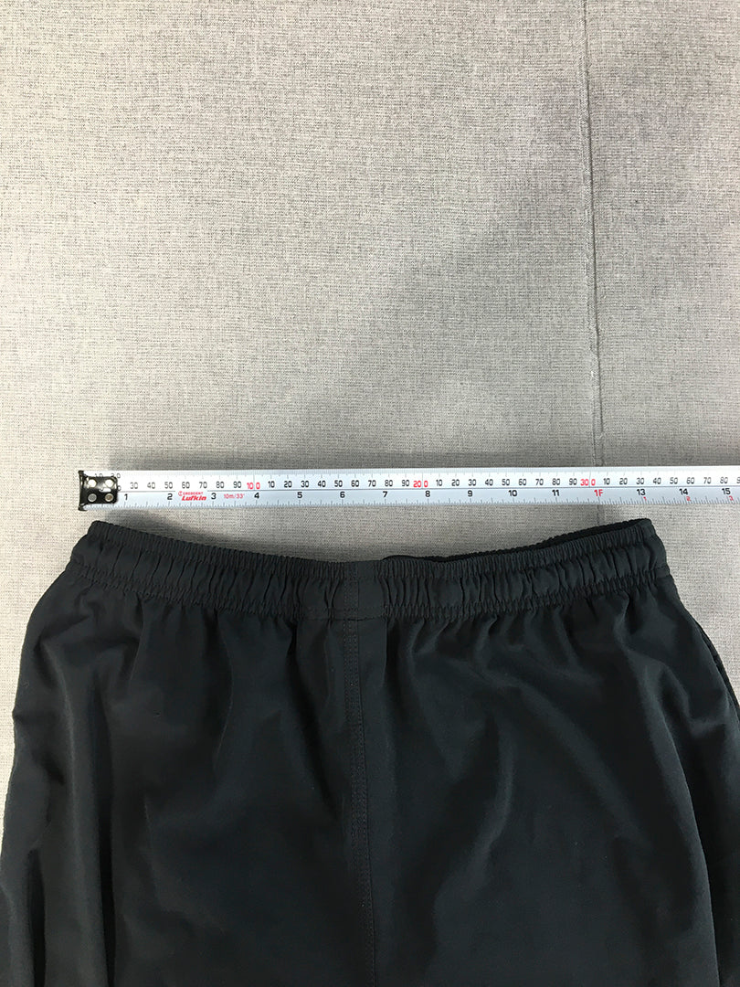 Hurley Mens Shorts Size S Black Elastic Waist Logo Pockets