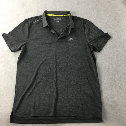 Giordano G-Motion Mens Polo Shirt Size M Grey Collared Golf Rugby