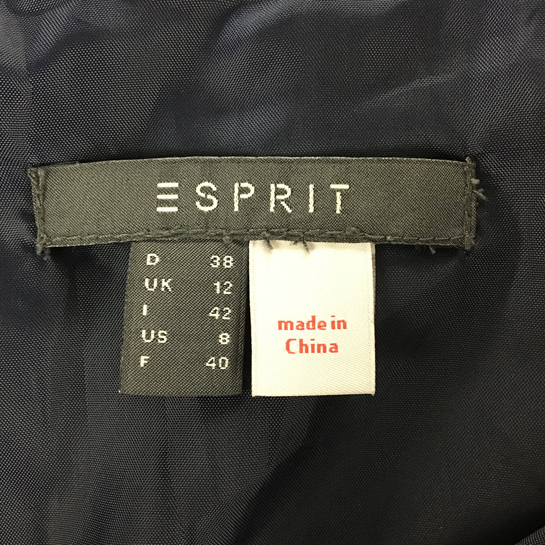 Esprit Womens Mini Skirt Size 12 Navy Blue