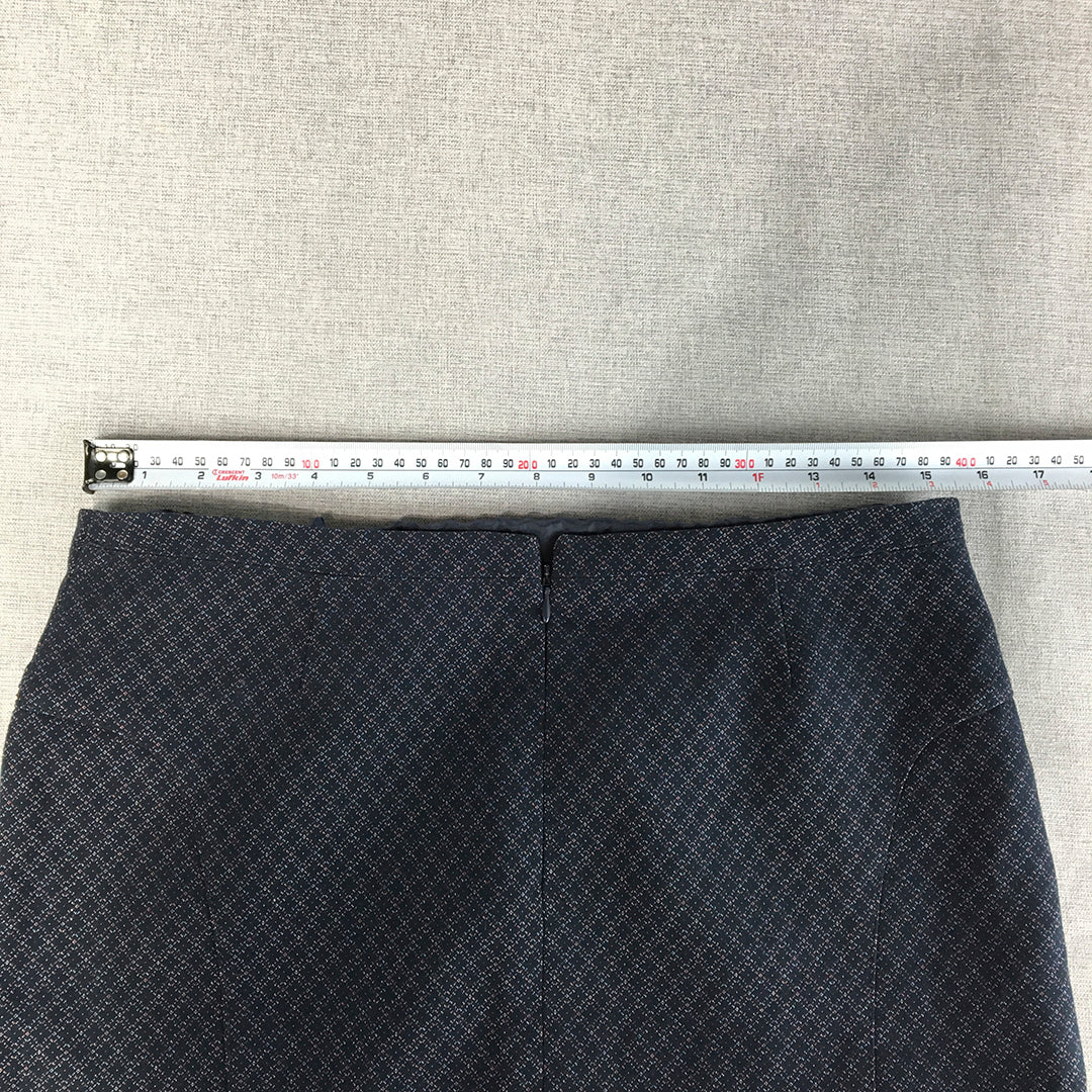 Esprit Womens Mini Skirt Size 12 Navy Blue